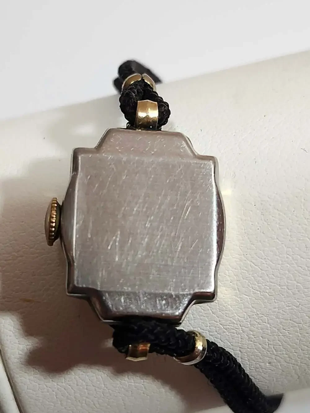 Vintage Rensie Swiss Women's Mechanical Wind Cocktail Watch with Cord Band